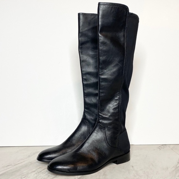 Louise et Cie Verdi Leather Black Stretch Boot 6M - Picture 1 of 15